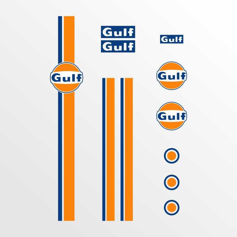 Sticker Motor & Helm Keren Stiker Cutting Striping Vespa GULF Tahan Air Free Custom