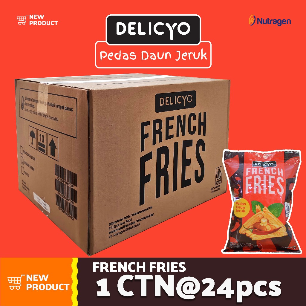Delicyo Fries  Ctn Pedas Daun Jeruk