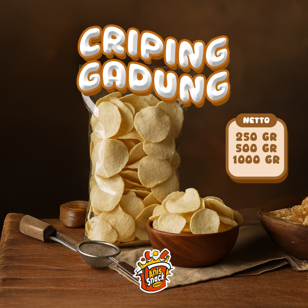 Criping Gadung / Keripik Gadung / Keripik Gadung Renyah dan Gurih