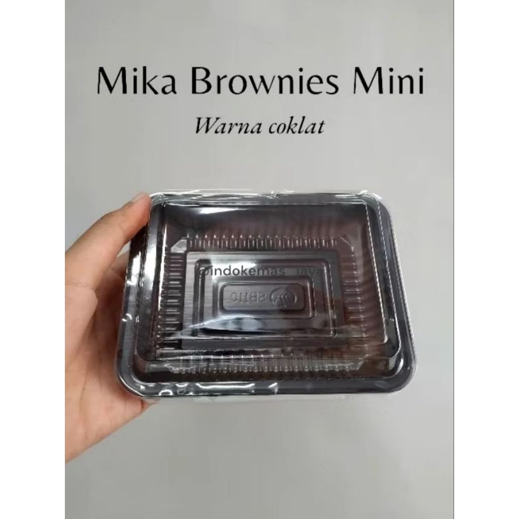 Mika Brownies Mini/ Mika Kecil/ Wadah Brownies/ Tempat Kue Mini/ Wadah Luncup/ Mika Mini Alas Coklat