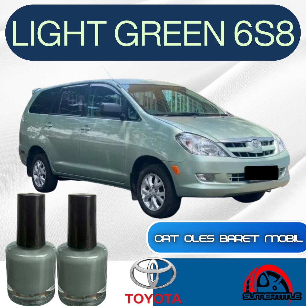 CAT OLES PENGHILANG BARET MOBIL TOYOTA 6S8 LIGHT GREEN HIJAU MUDA