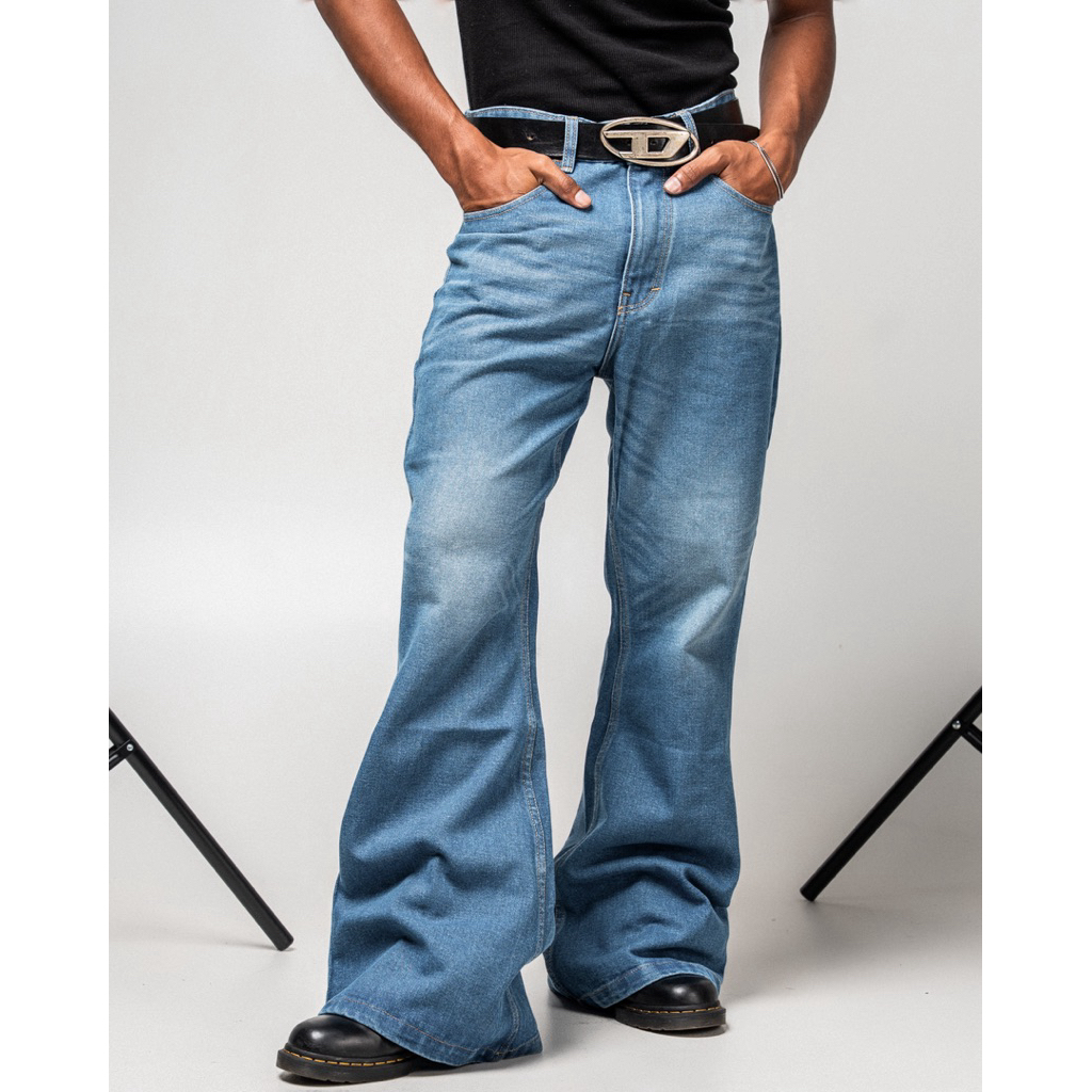 Demoan - Kendrick Flare Jeans | Celana Cutbray Bootcut Pria Wanita UNISEX