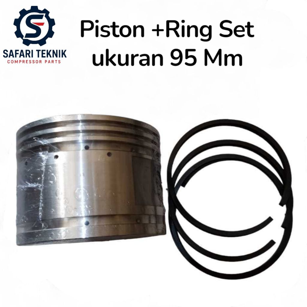 Paket  Piston + Ring Piston Kompresor Ukuran 95 mm