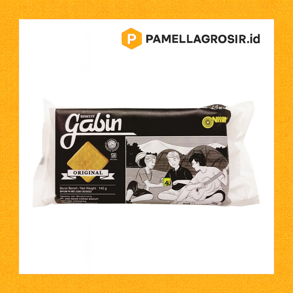 NISSIN GABIN BISKUIT original 140GR  SNACK makanan ringan jajanan cemilan camilan pedas asin gurih m