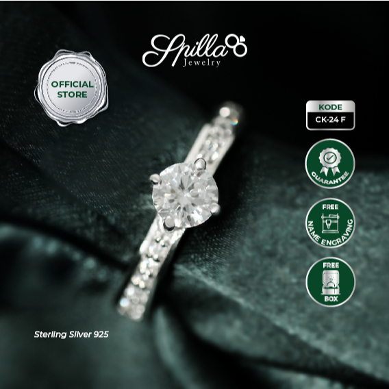 Spilla Jewelry Cincin Wanita CK-24 Cincin Nikah Perak SIlver