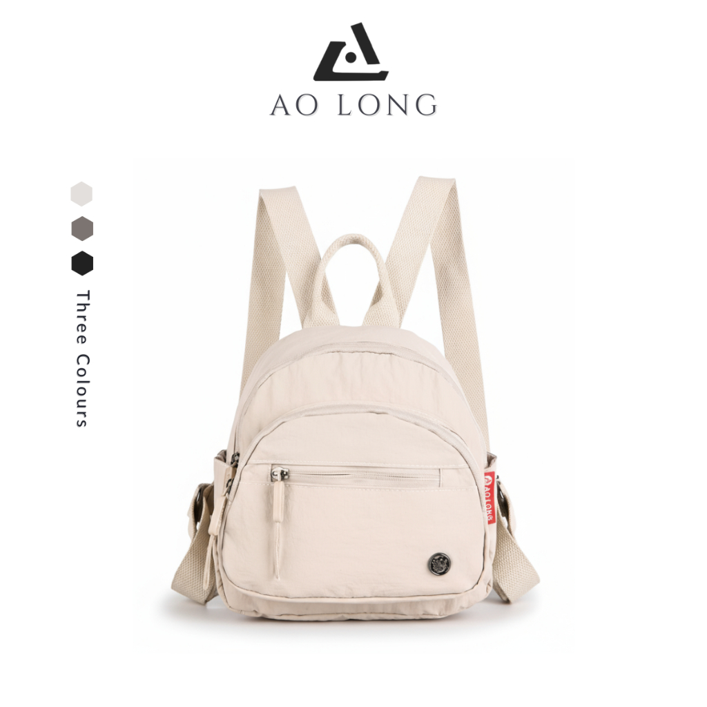 AOLONG Ransel CHAVA 0302# - Tas Ransel Mini Wanita Cantik dan Elegan Bahan Parasut Bisa COD