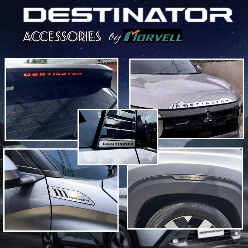 Mitsubishi Destinator aksesoris side visor cover fender ornament side vent