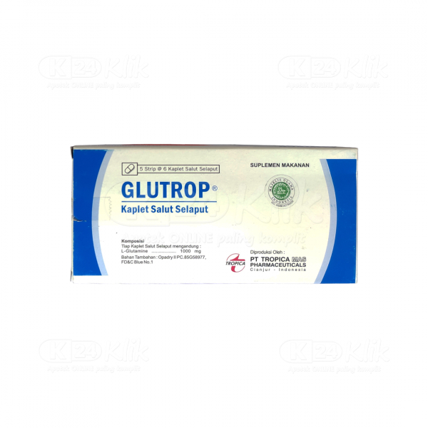 Glutrop Tablet (per Strip) – Suplemen Kesehatan & Daya Tahan Tubuh