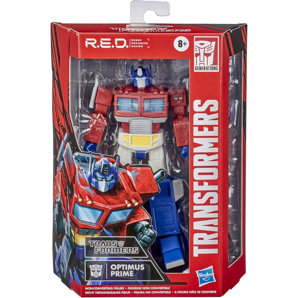KOMPLIT TRANSFORMERS R.E.D. [DESAIN ROBOT YANG DISEMPURNAKAN] TRANSFORMERS G1 OPTIMUS PRIME, FIGUR