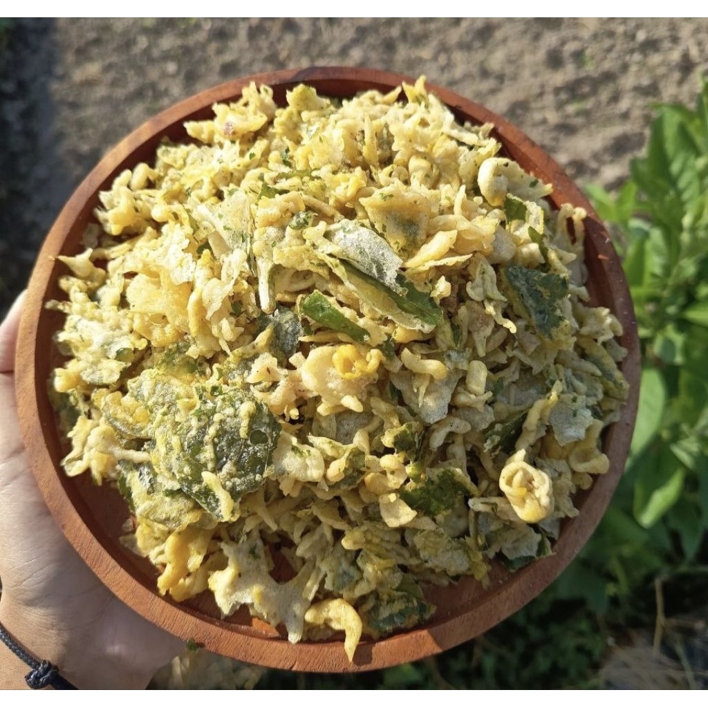 Remukan Peyek Bayem Remukan Keripik Bayam Kemasan 1 Kg