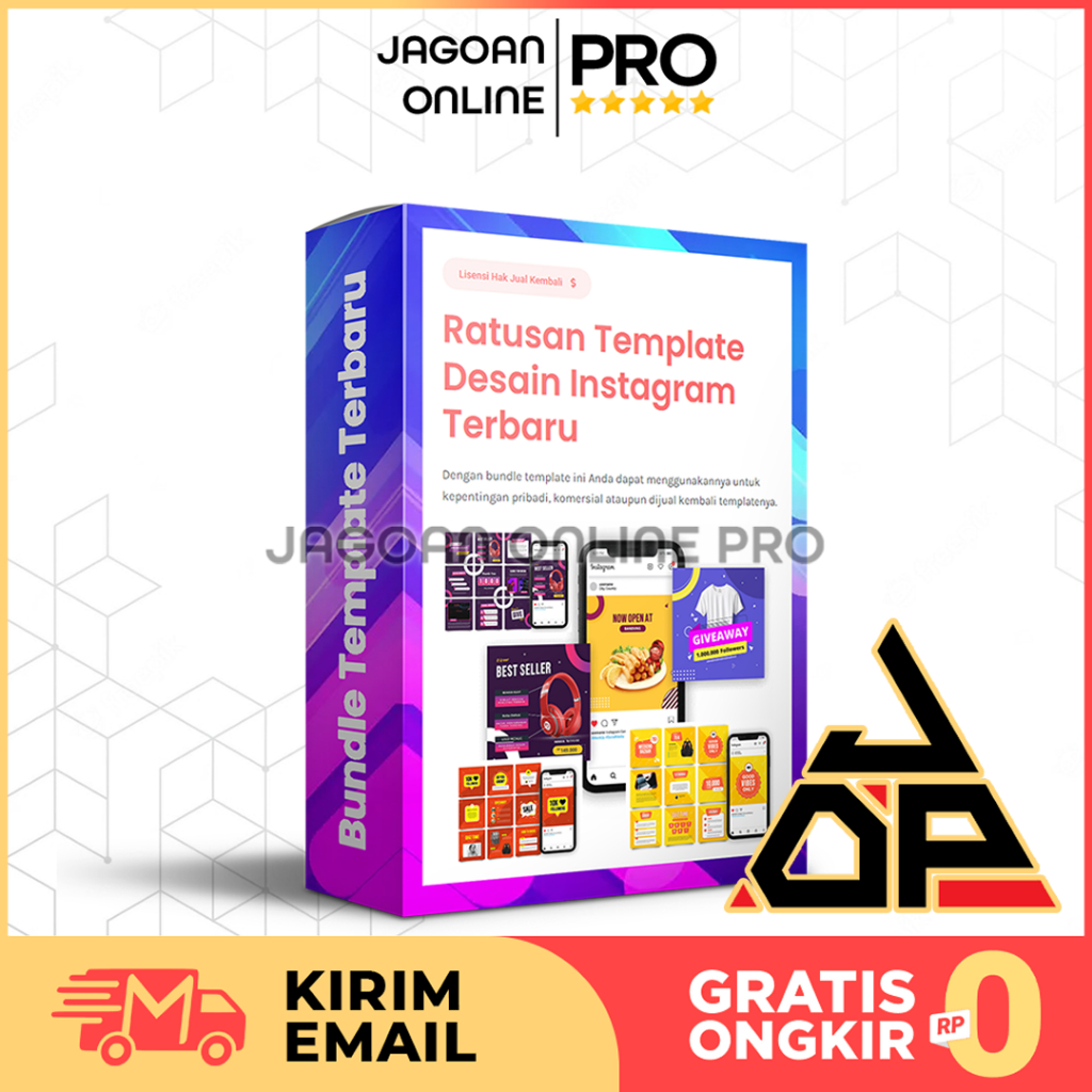 BUNDLE TEMPLATE INSTAGRAM GRID CAROUSEL FEED STORY REELS FORMAT PPT