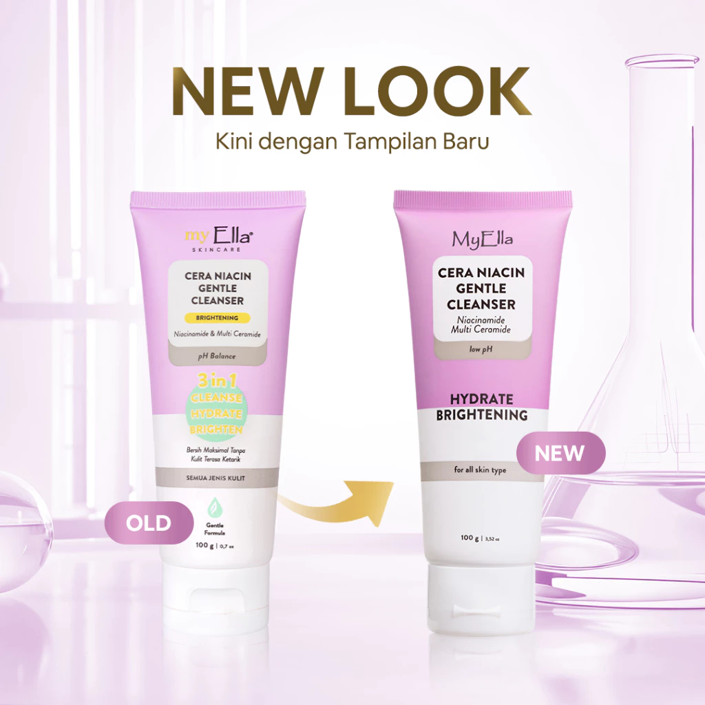 [COD] Ella Skin Care Official Cera Niacin Gentle Cleanser with Niacinamide, Multi Ceramide - Bantu C