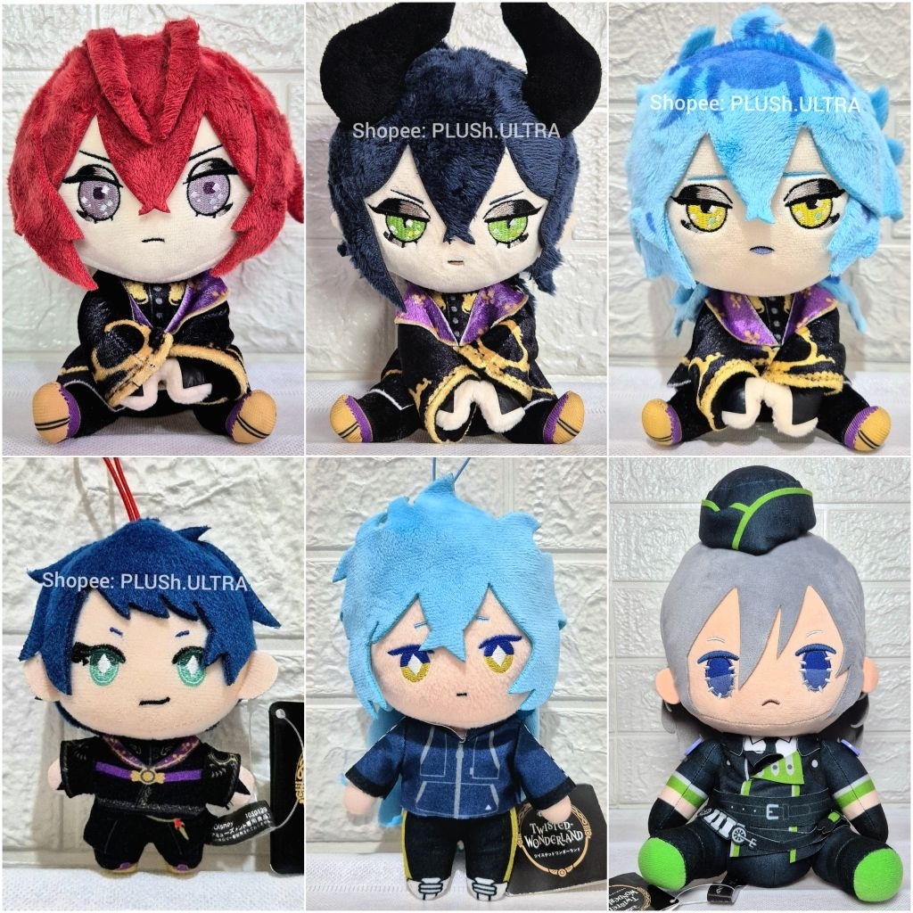 Silver Big Malleus Idia Riddle Deuce Twisted Wonderland Anime Video Games Plush Doll Keychain Gantun