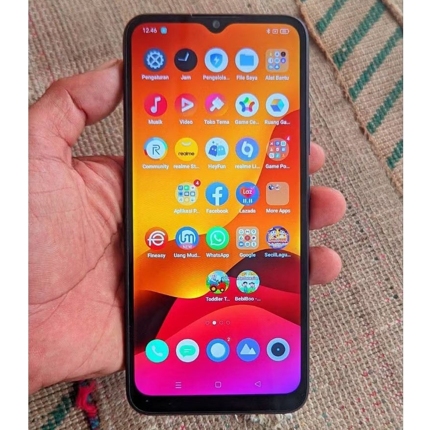 LCD Ori Asli Copotan Realme C21 Rmx 3201 / C20 Rmx 3061 / C11 2021 Fullset Touchscreen