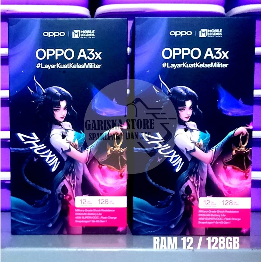 DUS BOX HP KOTAK CELLULER OPPO A3X RAM12 / 128GB ORIGINAL COPOTAN ASLI BAWAAN DUS HP OPPO A3X