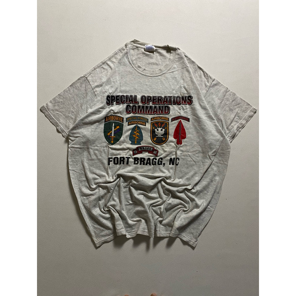 Hannes Vintage United States Special Operations Command  Single Stitch Made In USA