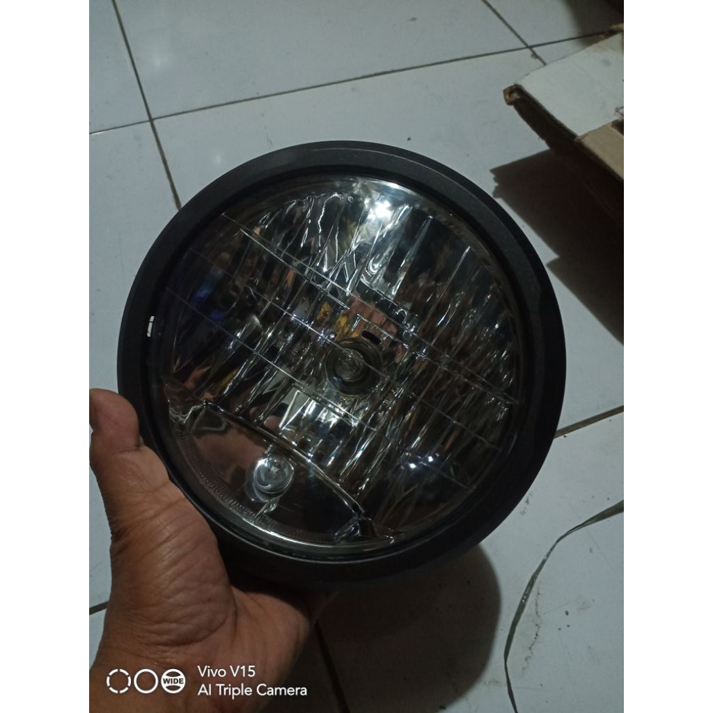 lampu depan cb verza 150 original  set bohlam dan ring lampu