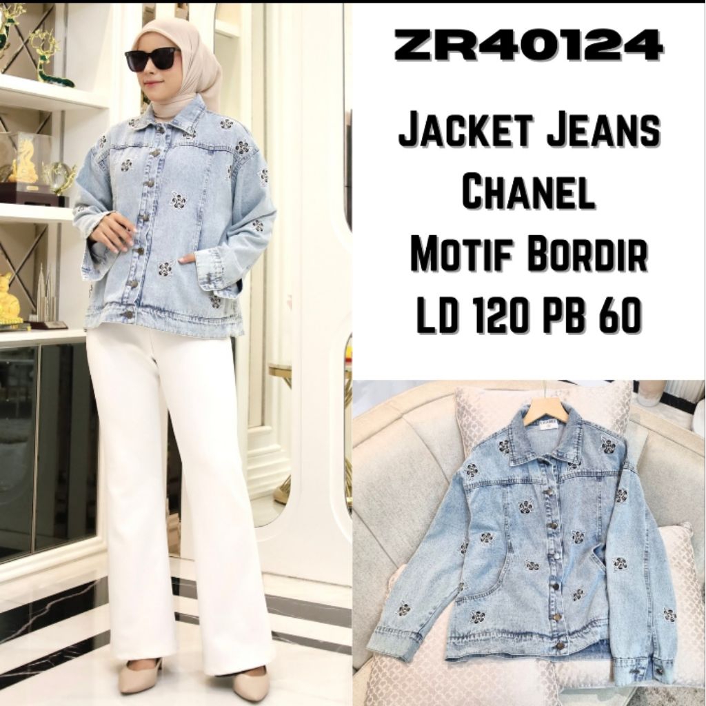 DENIM JACKET JEANS WANITA IMPORT KOREAN STYLE KEKINIAN
