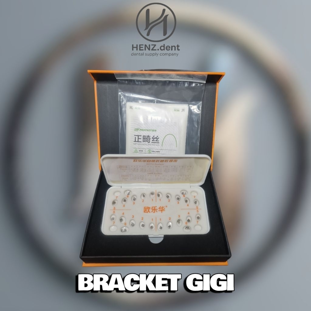 Bracket Gigi Self-Ligating Ortodontik Metal Premium Set Lengkap + Archwire Protect
