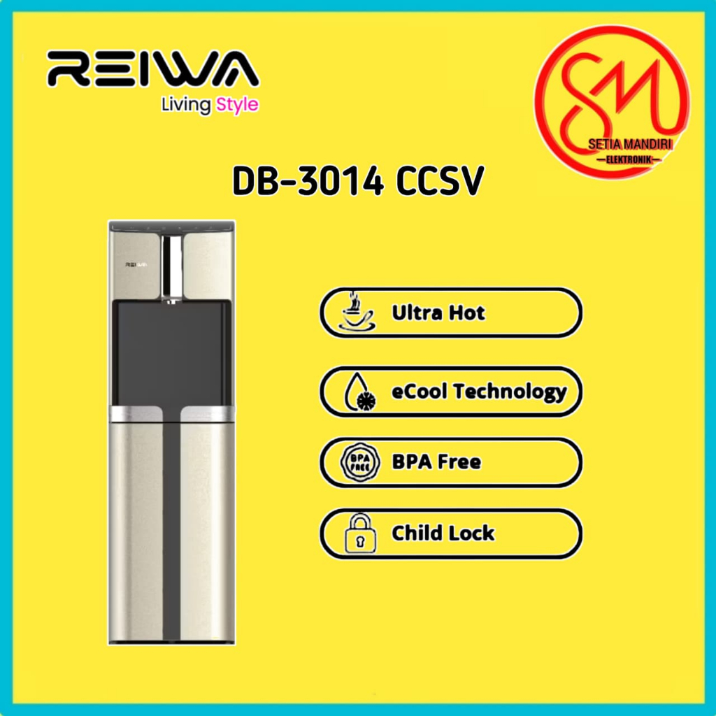 REIWA DB-3104C Dispenser Galon Bawah Panas Dingin Garansi Resmi