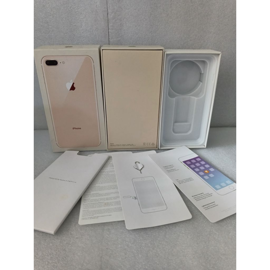 Boks Kardus Dus Hp Iphone 7 | 8 /Plus Original Warna Rose