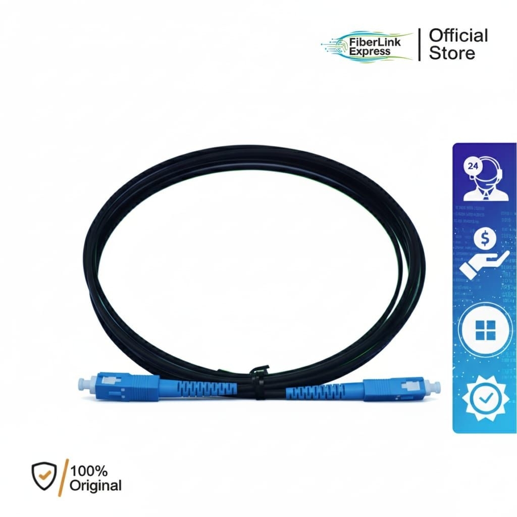 Patchcord Outdoor SC UPC Model Gepeng 1M Fiber Optik