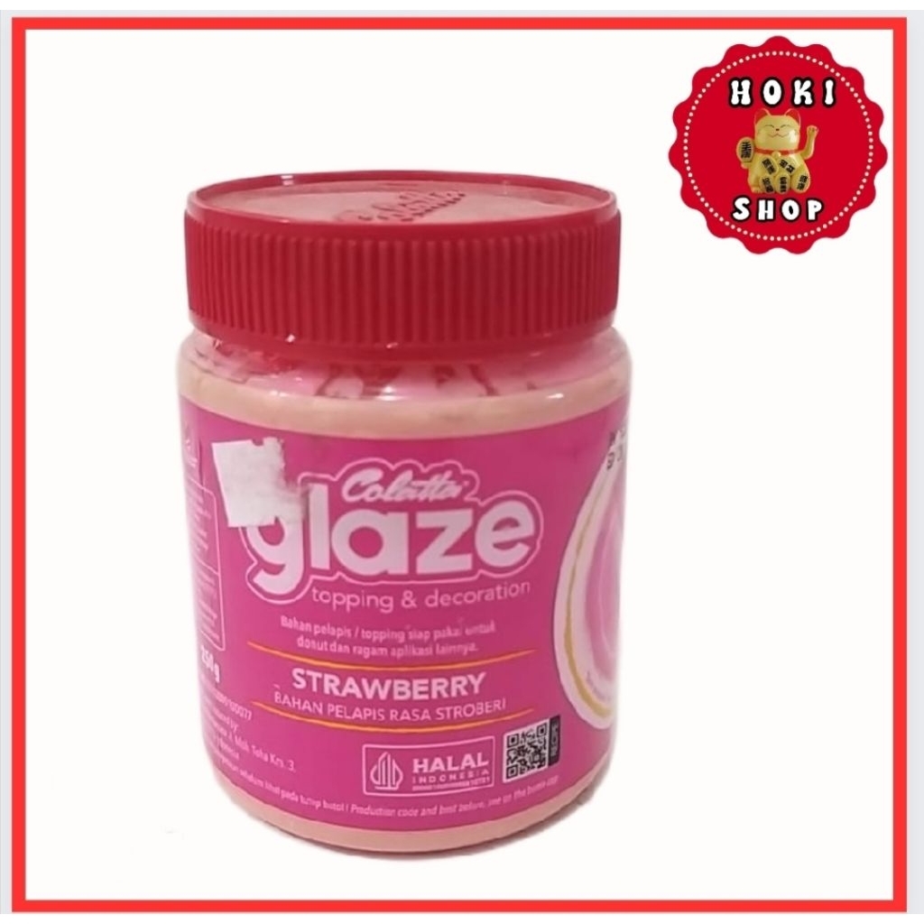 Colatta Glaze Strawberry 250gr / Glaze Colatta / Collata Glaze