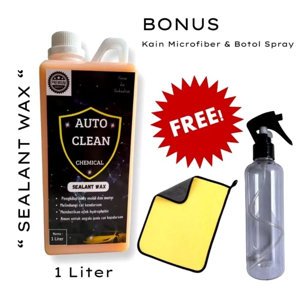 sealant wax / pengkilap body mobil dan motor 1 liter
