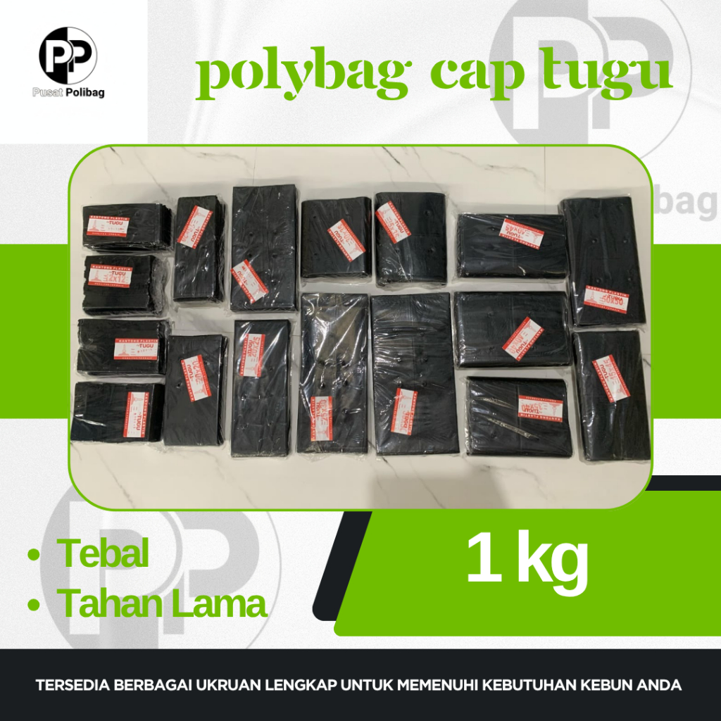 1kg - Polybag Tanaman Lengkap Plastik Polybag / Polibag Tanaman