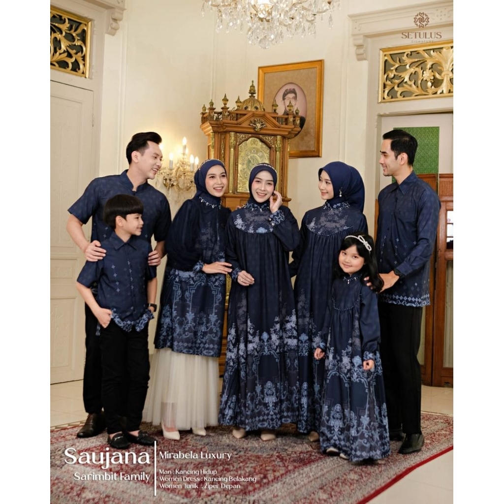 OPEN PO -  [Beli Lokal] SAUJANA SET FAMILY COUPLE MAXY KOKO Ori Tulus Signature - Gaun Dress Wanita 