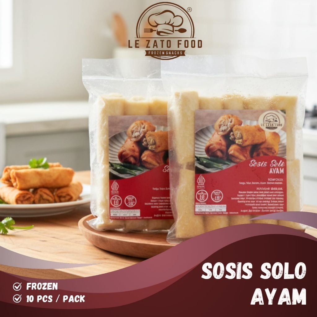 Sosis Solo Ayam (10 pcs / pack)/Sosis Solo Frozen/Sosis Solo Enak/Sosis Solo Enak & Murah