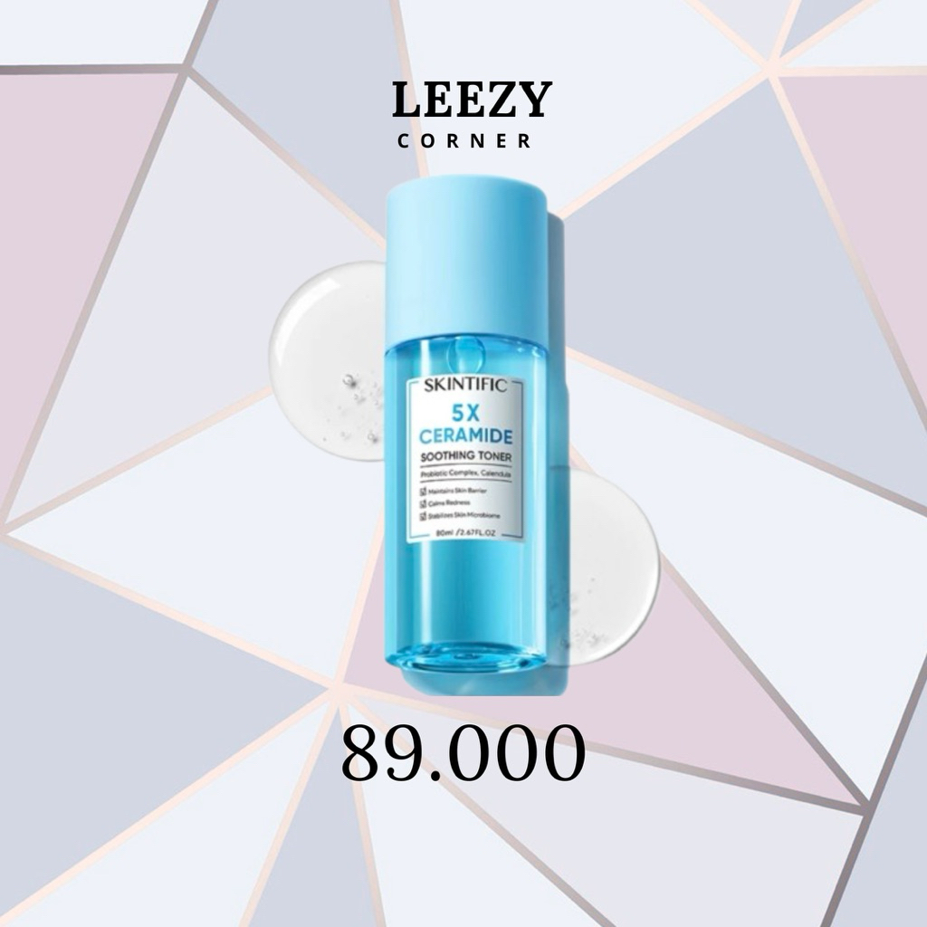 SKINTIFIC 5X CERAMIDE SOOTHING TONER 80ml / Skintific Ceramide Toner 80ml