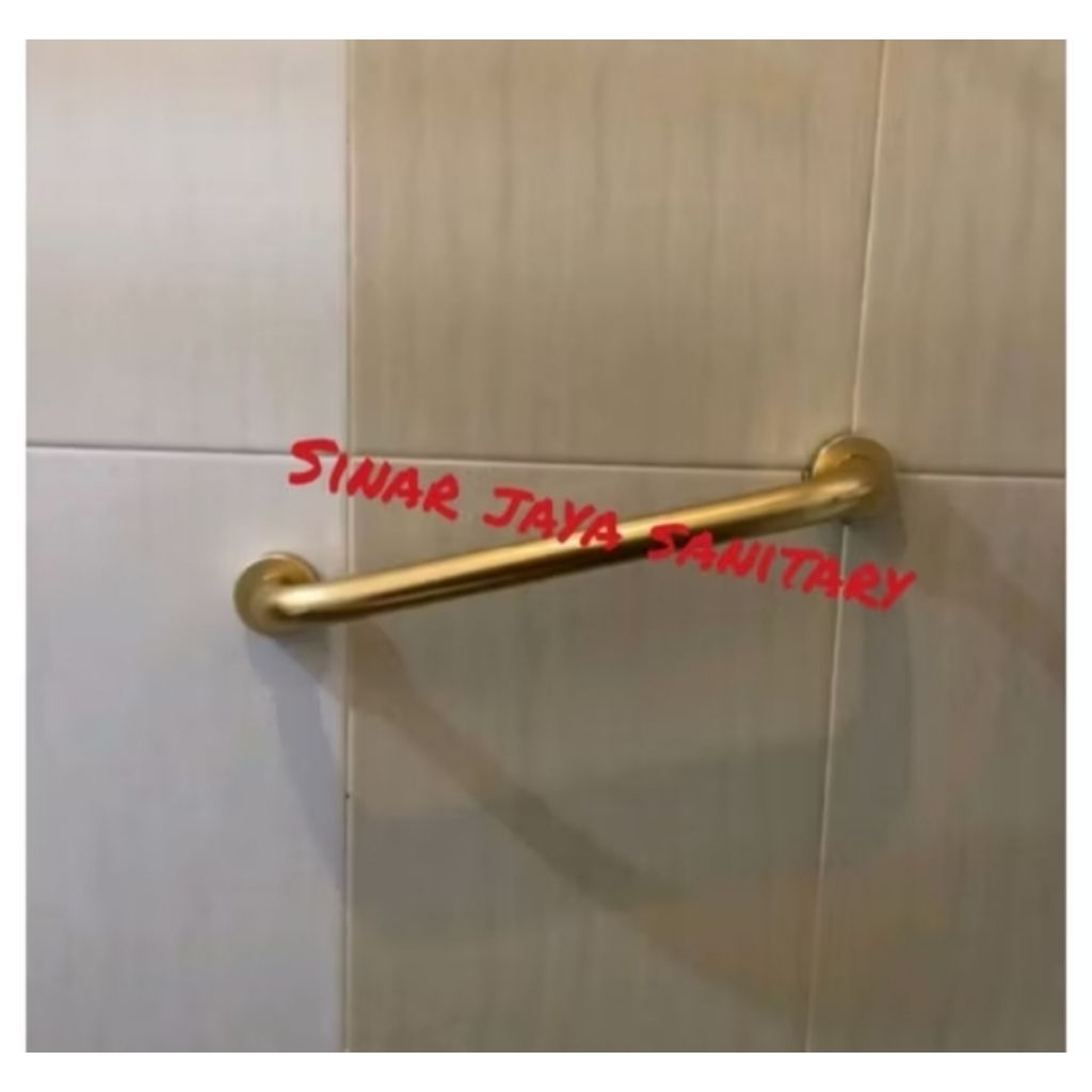 Grab bar Gold 50cm / Pegangan kamar mandi gold glosy 50cm / Handle kamar mandi