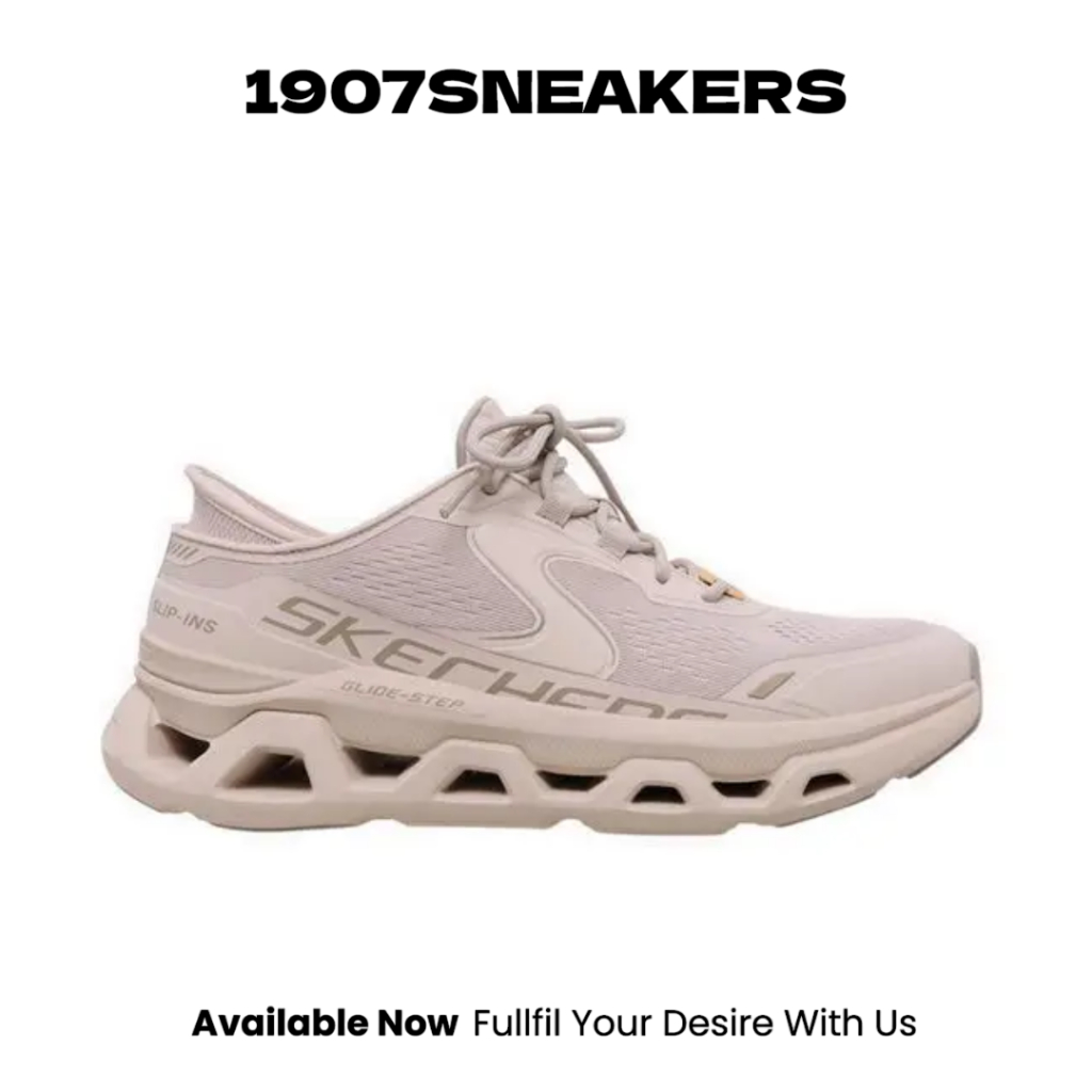 Sepatu Fitnes Pria Skechers Slip-Ins Stamina Sport - Natural SKE232921NAT