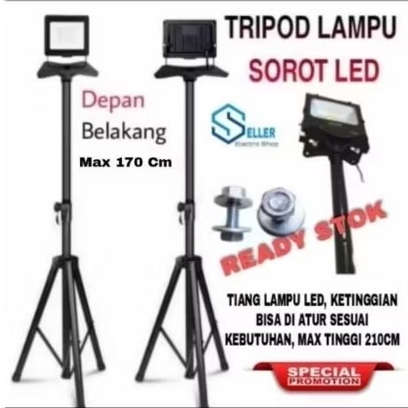 Stand Lampu Sorot / Stand Lampu Tembak / Stand Portable Tinggi 210cm