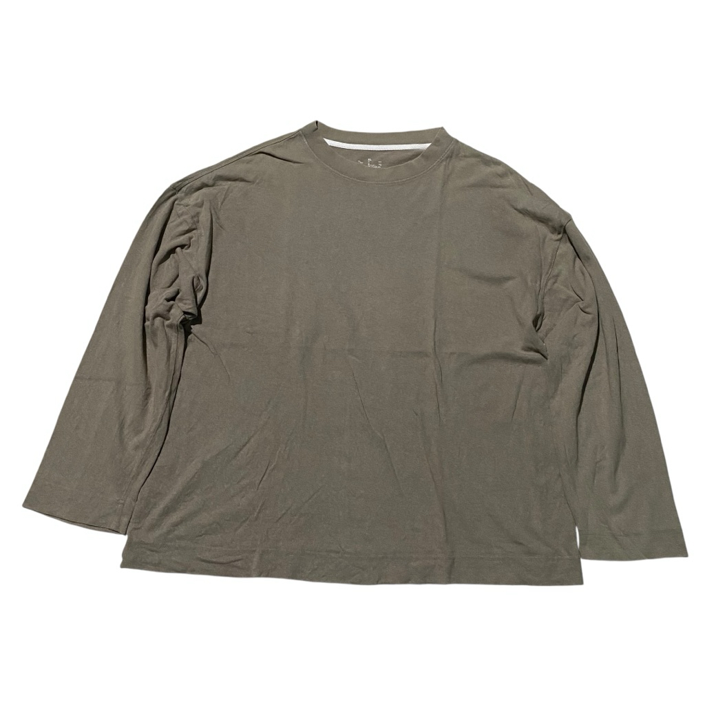 Muji basic light brown LS tee