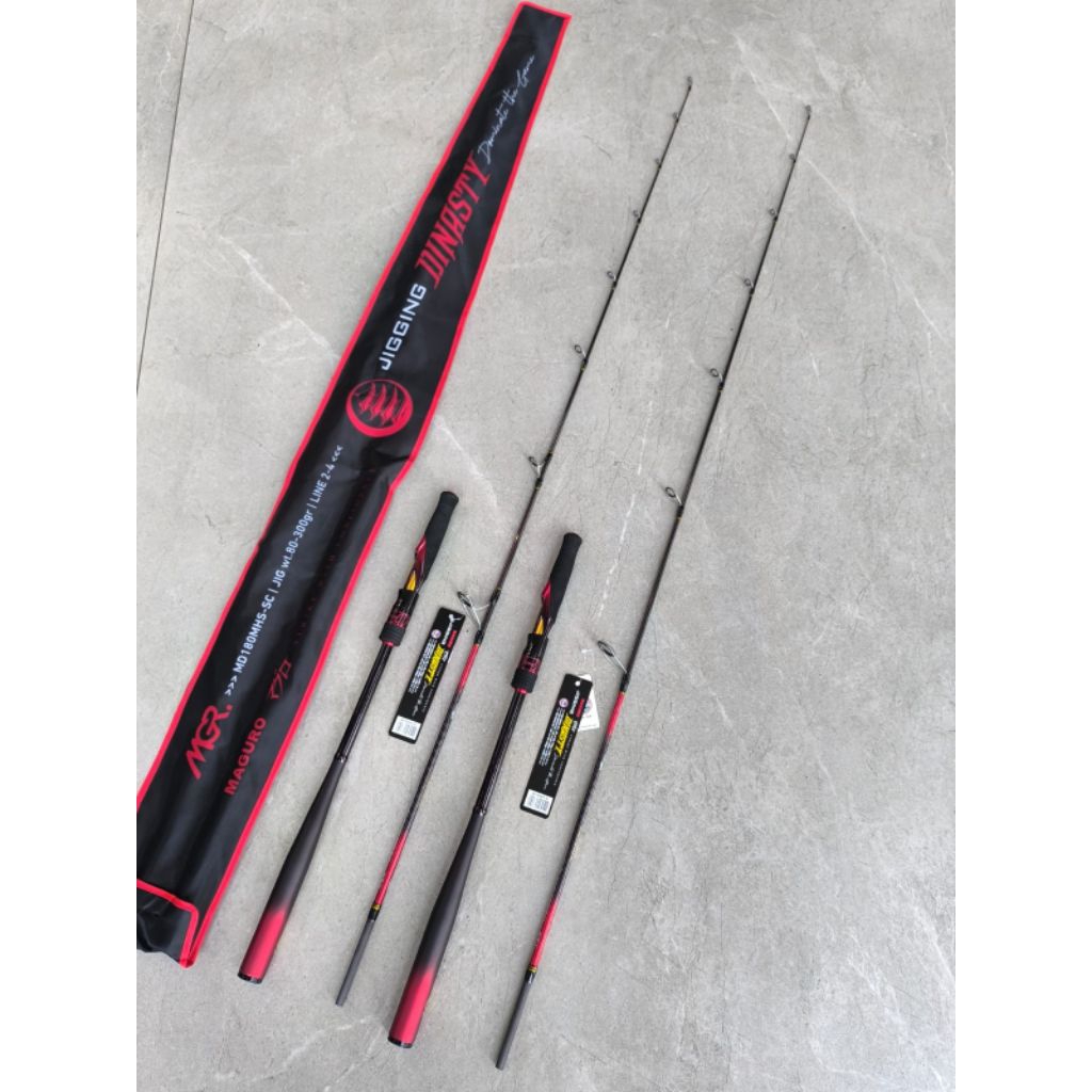 Joran MAGURO DINASTY RED | SOLID CARBON | JORAN JIGGING| JORAN LAUT | FULL FUJI