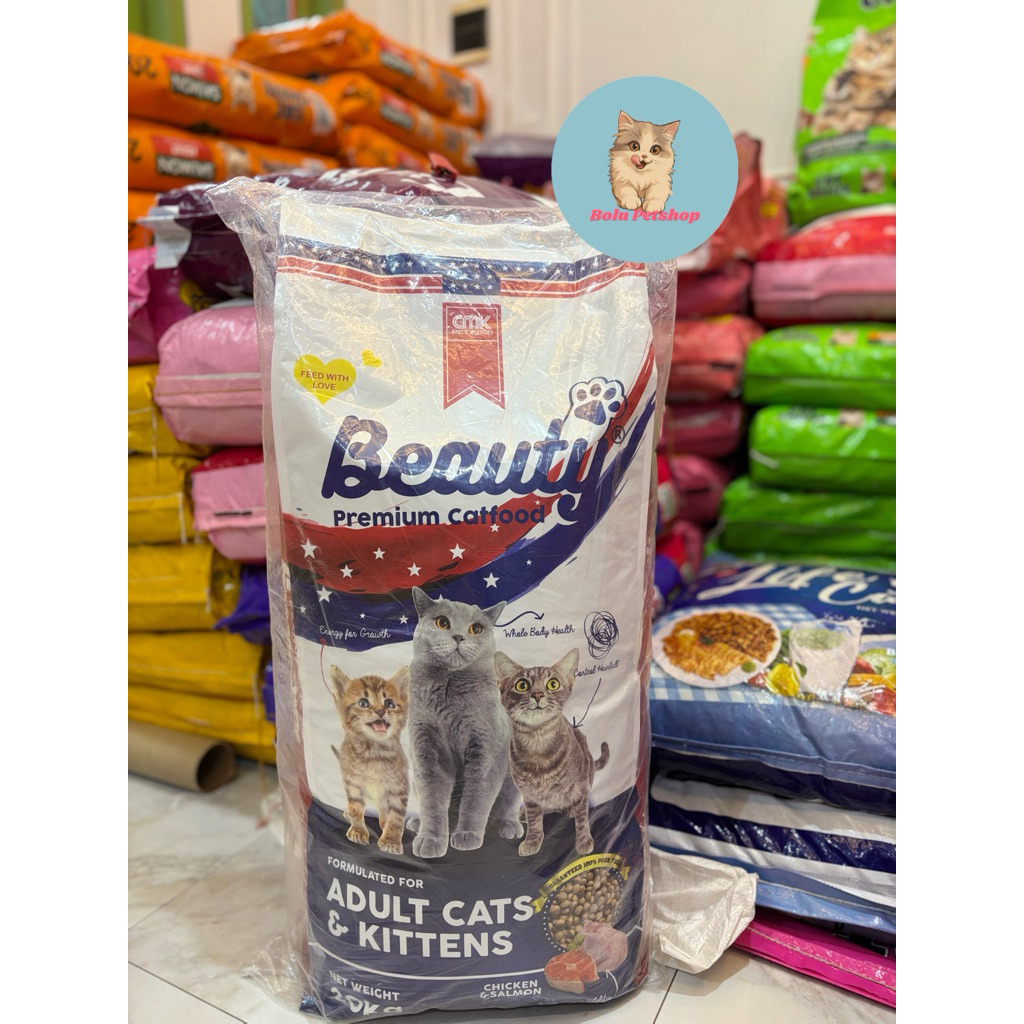BEAUTY cat premium 20kg - makanan kucing beauty