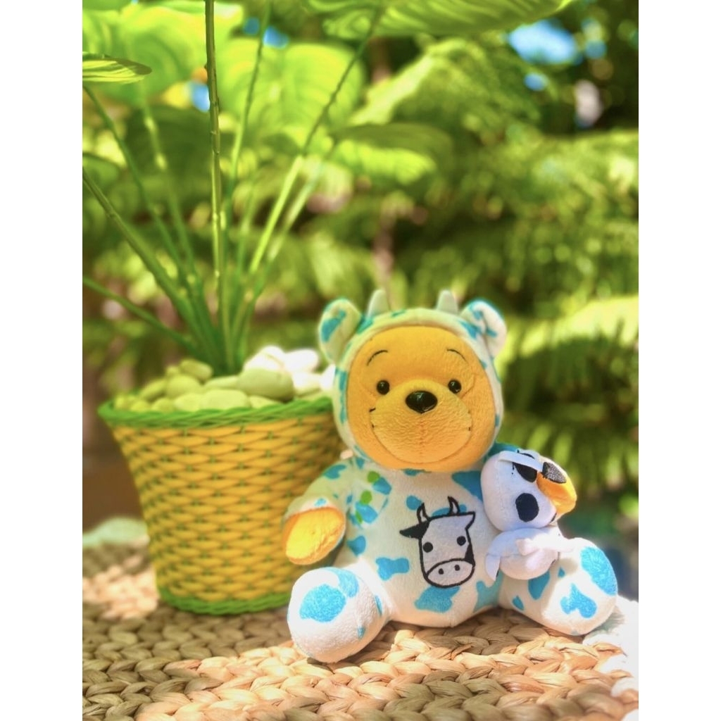 Boneka Pooh Kostum Sapi
