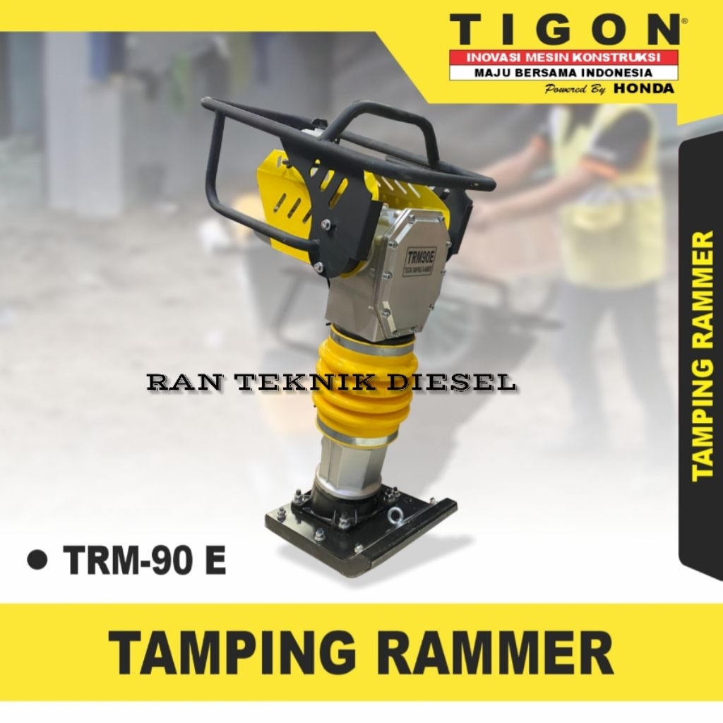 Tamping Rammer Stamper TIGON TRM 90 E + Electromotor