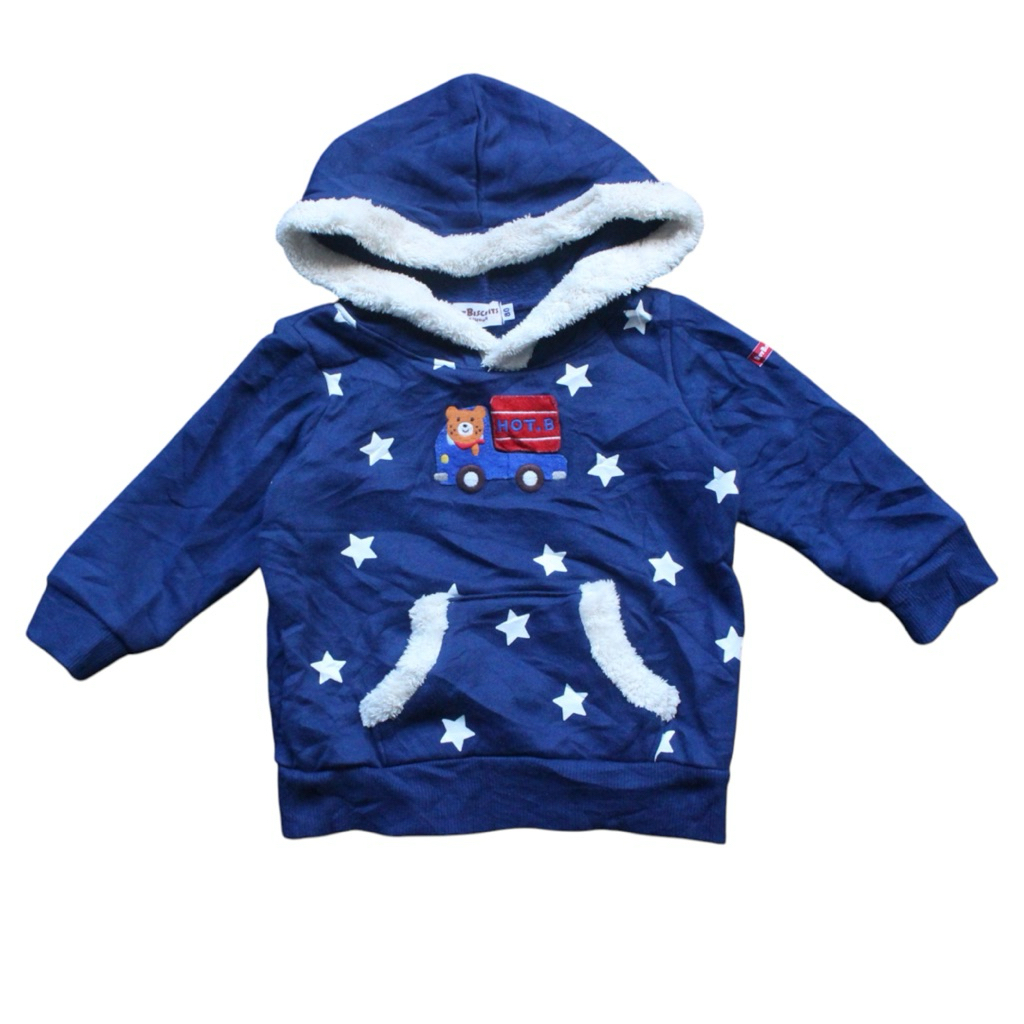 Hoodie Anak Hot Biscuits MikiHouse 9-12Bulan
