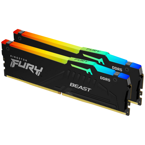 Ram Kingston Fury Beast RGB DDR5 32GB 5600Mhz (2x16GB) - LongDIMM Kingston Fury Beast 32GB 5600Mhz