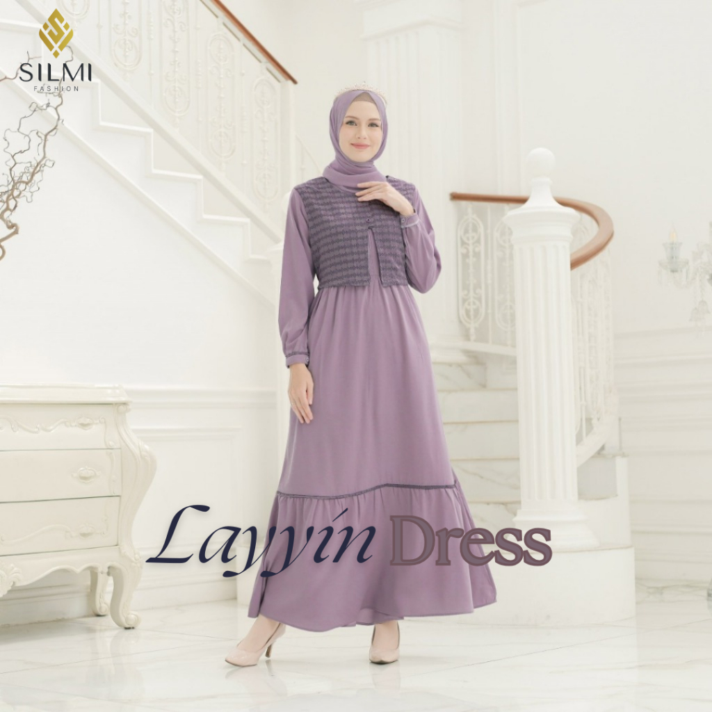 [SILMI] Layyin - Gamis Daily Remaja - Gamis Remaja Kekinian Korean Style
