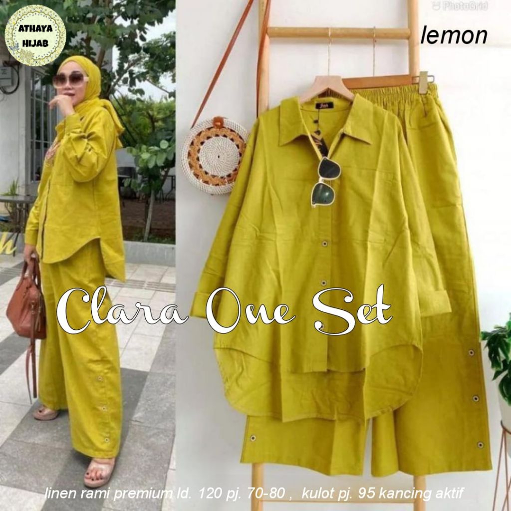 CLARA ONESET JUMBO BY ATHAYA//SET LINEN TERBARU//SETELAN WANITA BESTSELLER YANG//SET OOTD//SET JUMBO