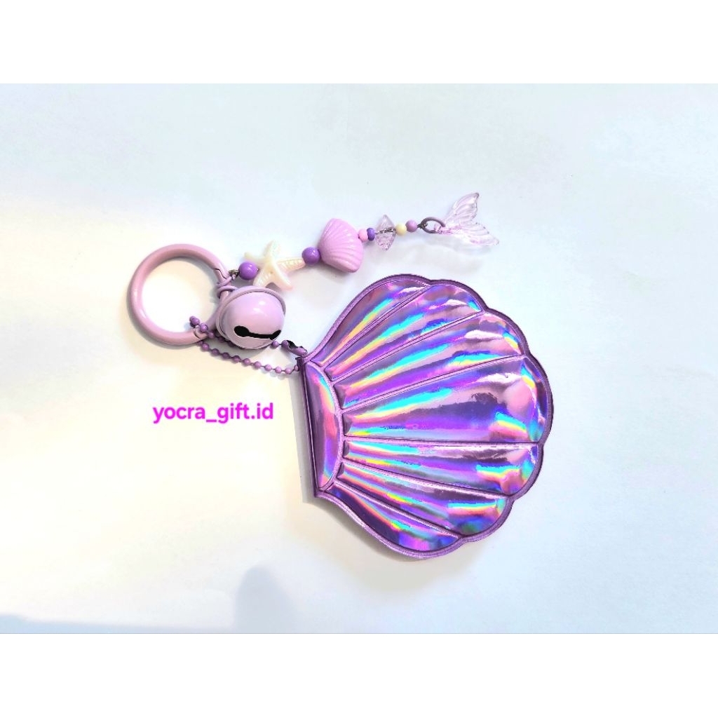 BAG CHARM MIRROR SHELL