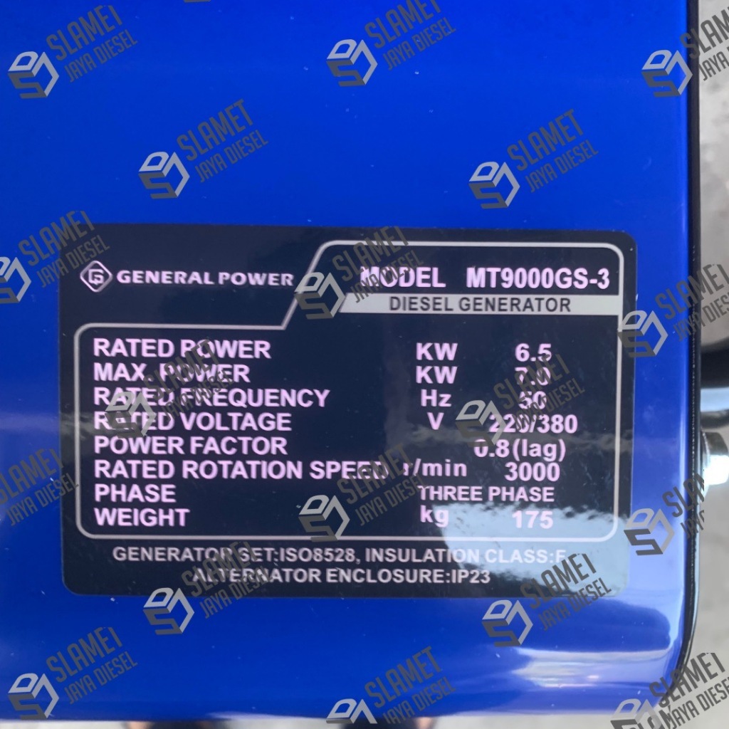 Rumahleha Genset General Silent Mt6800Gs / Mt9000Gs - 5000Watt / 7000Watt