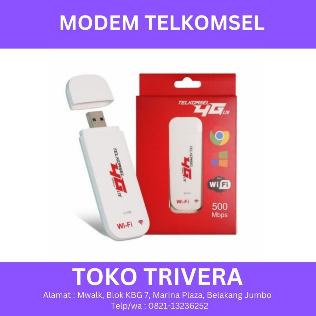 Modem Telkomsel 4G LTE Unlock 500mbps Plug N Play || Modem Telkomsel 4G LTE 500mbps Ready Stock