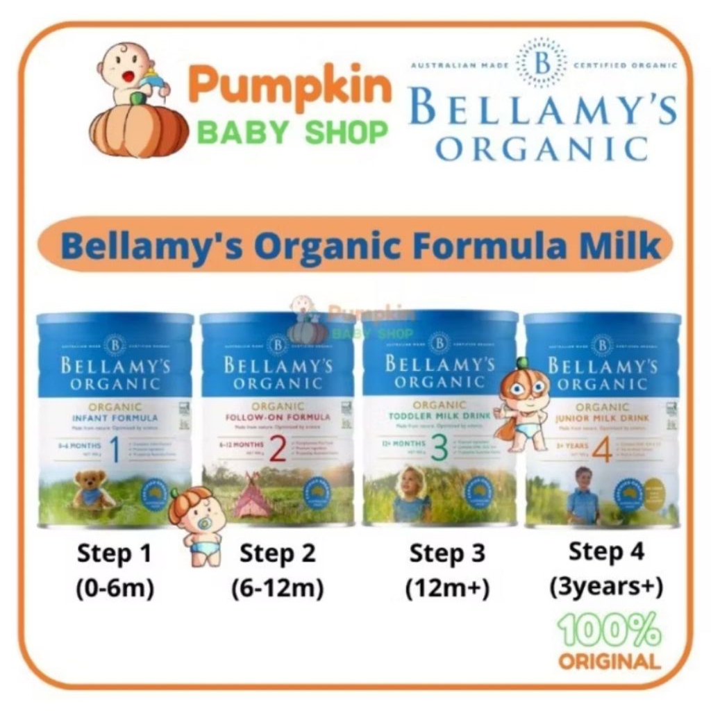 Bellamys Organic Susu Formula Step 1 2 3 4