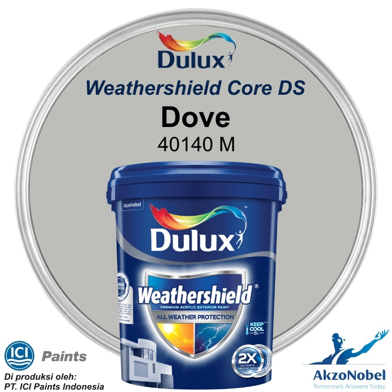 CAT DULUX WEATHERSHIELD 20 LT - DOVE 40140M (Warna Readymix)