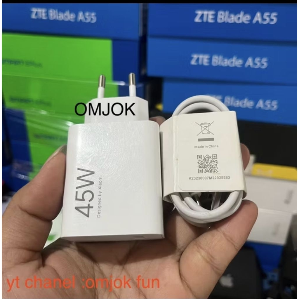 Charger Xiaomi note 14 pro 5g 45W ori copotan bekas